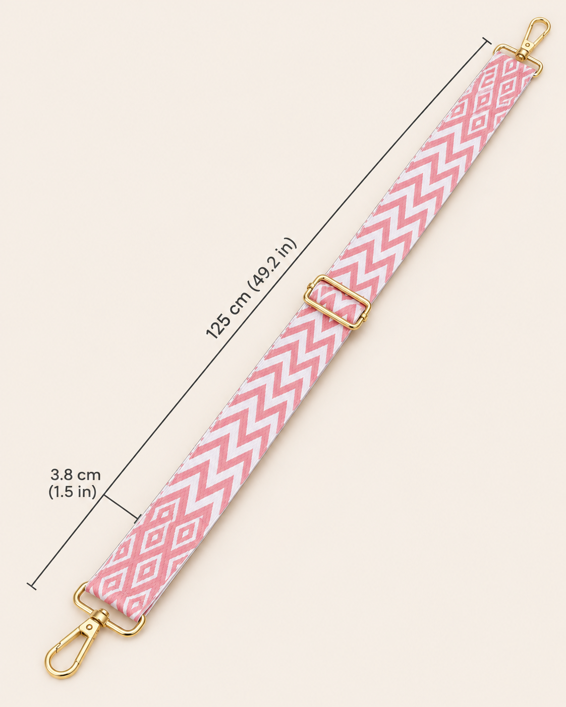The Rosé Zigzag Strap
