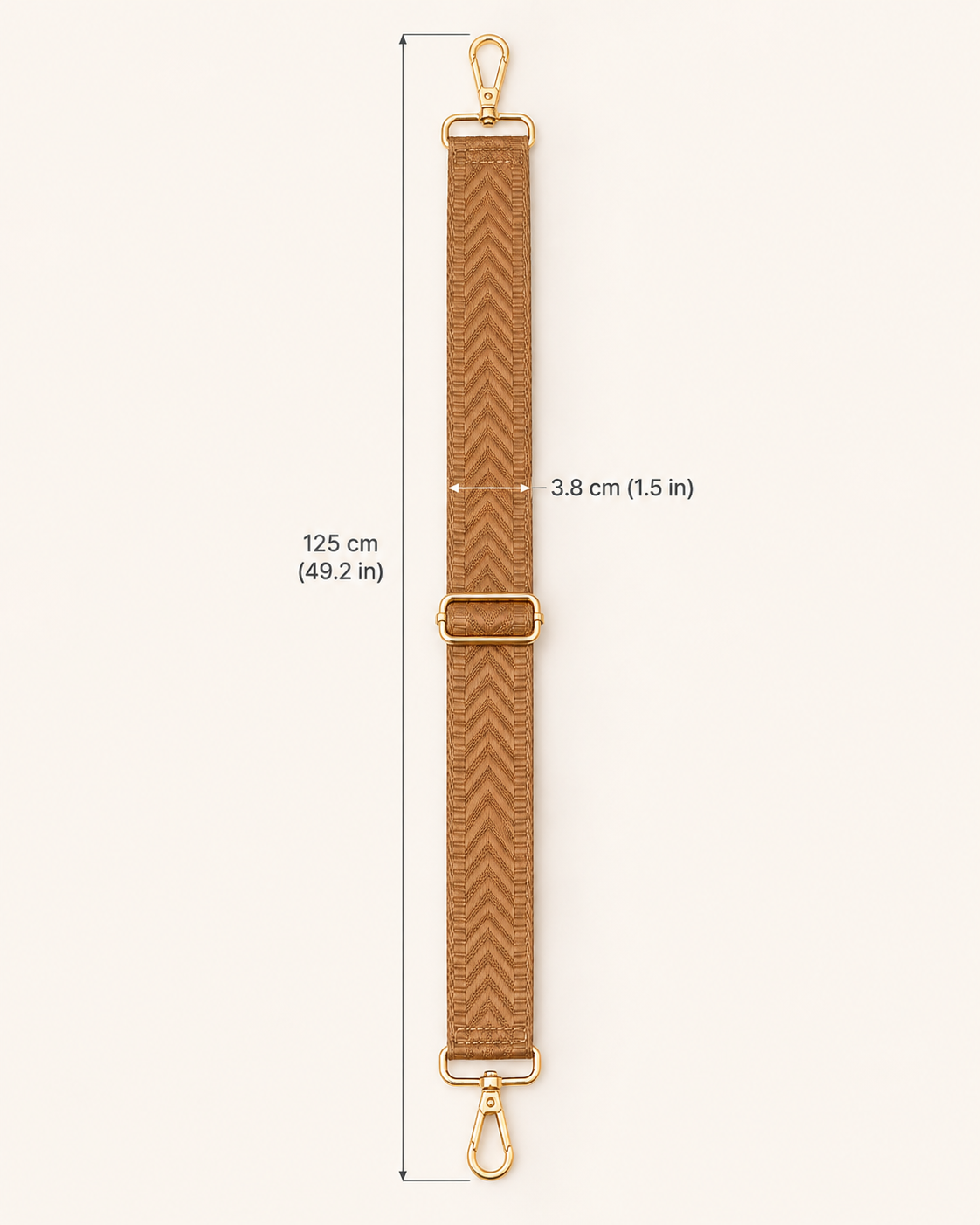 The Mocha Chevron Strap