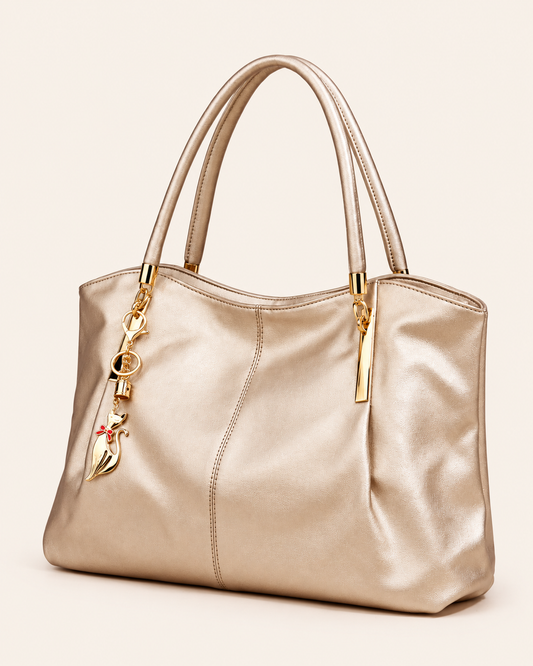 The Gilda Gold Satchel
