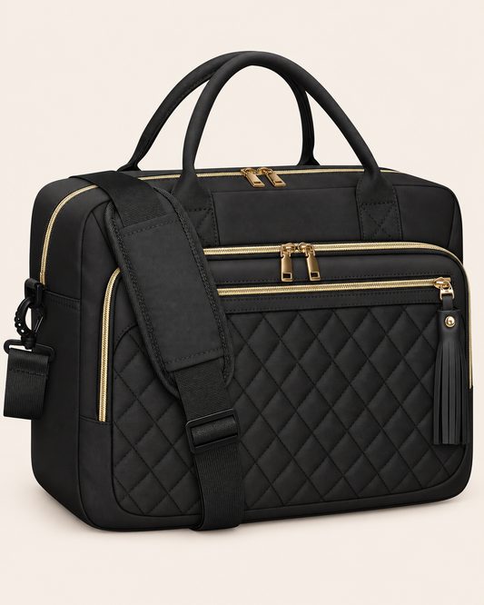 The Harper Quilted Laptop Bag