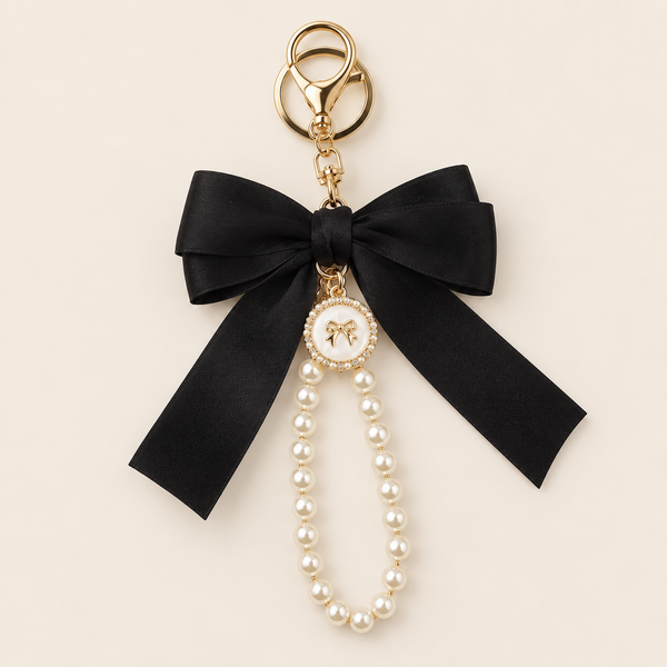 The Noir Bow Charm
