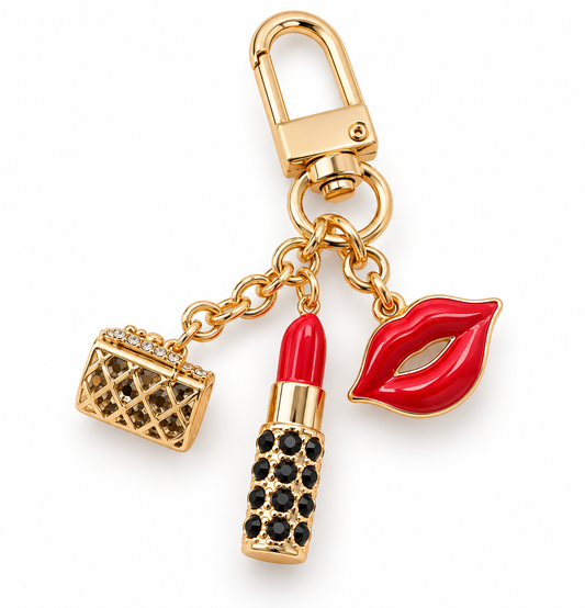 The Bordeaux Kiss Charm