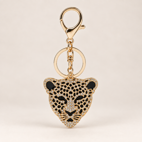 Crystal Leopard Bag Charm