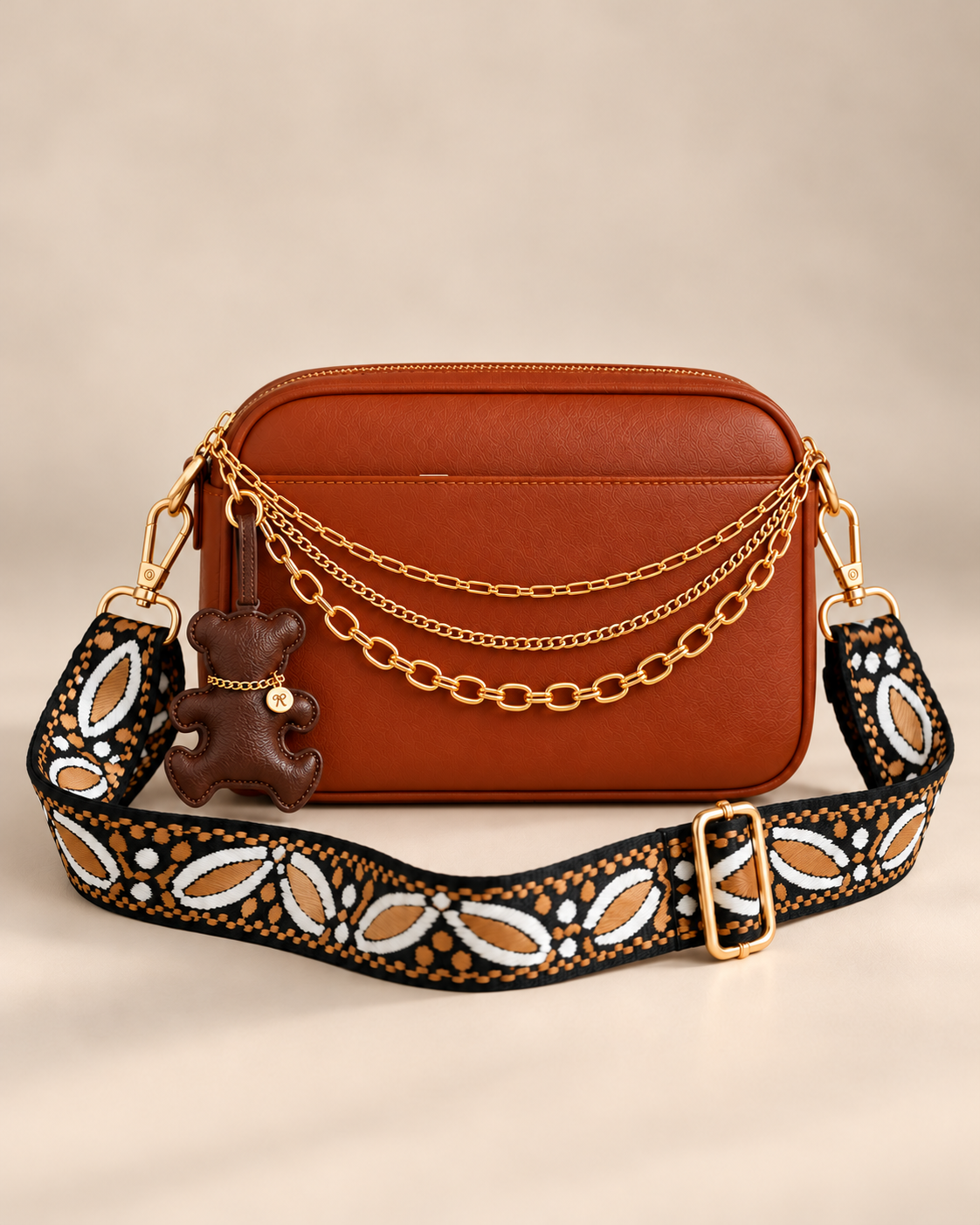 The Café Cognac Camera Bag Look