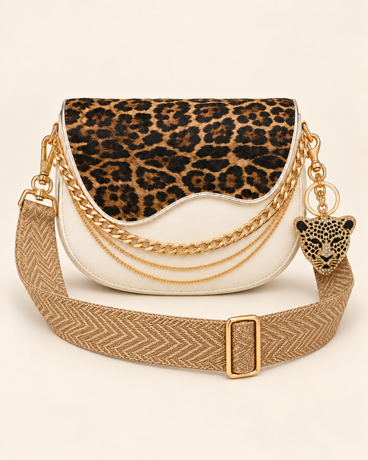 The Savannah Leopard Flap Bag Look