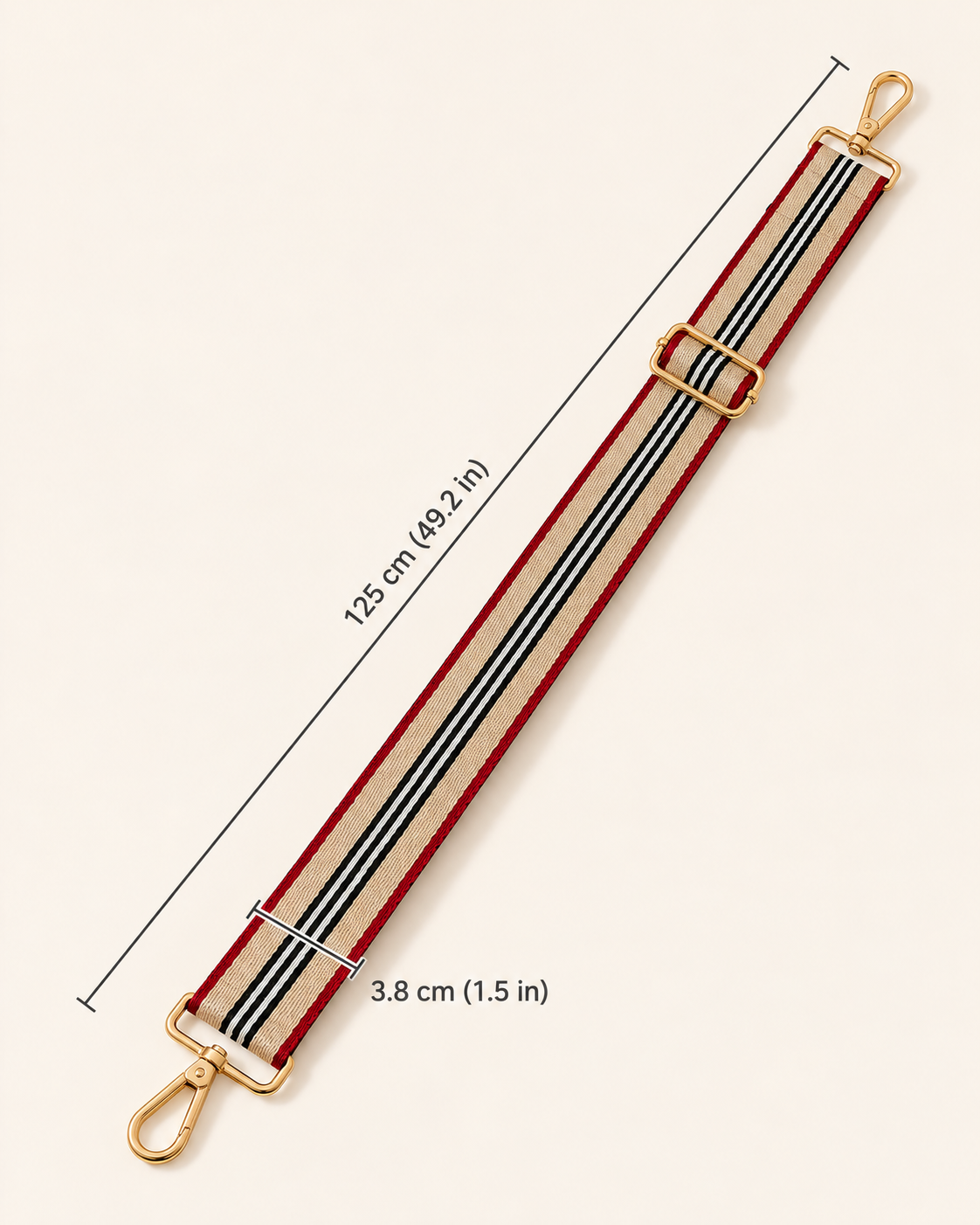 The Claret Stripe Strap