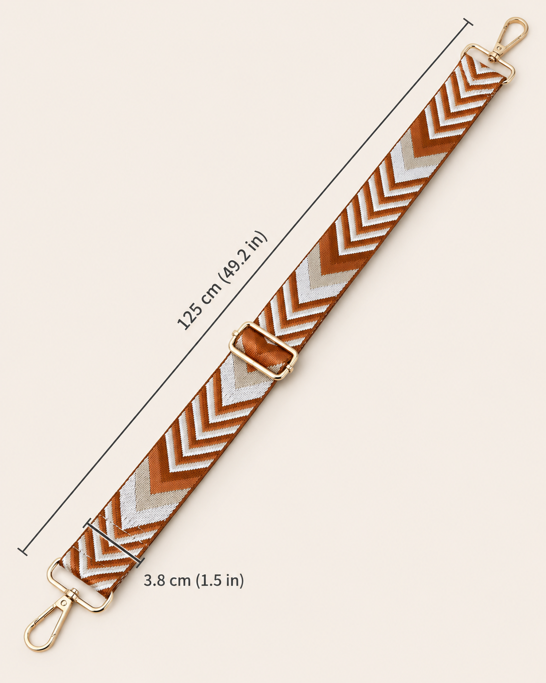 The Caramel Chevron Strap