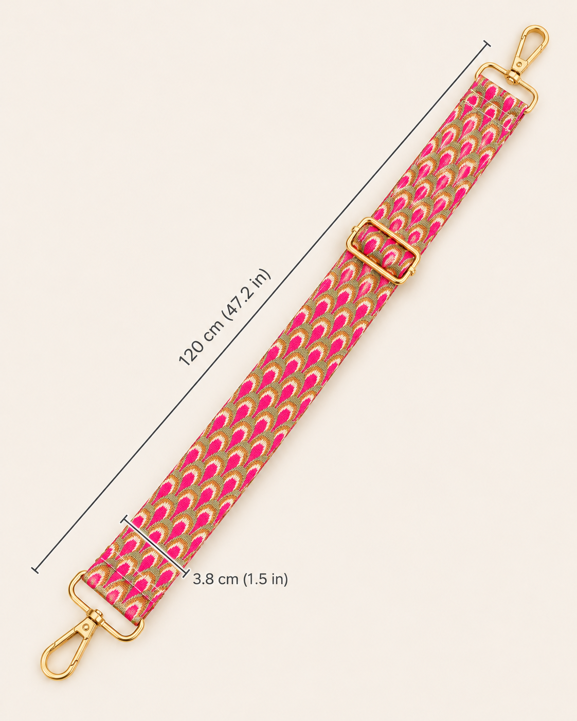 The Fuchsia Scallop Strap