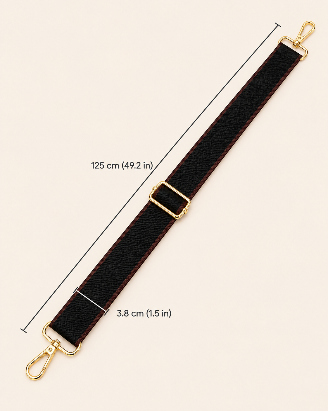 The Noir Black Edge Strap