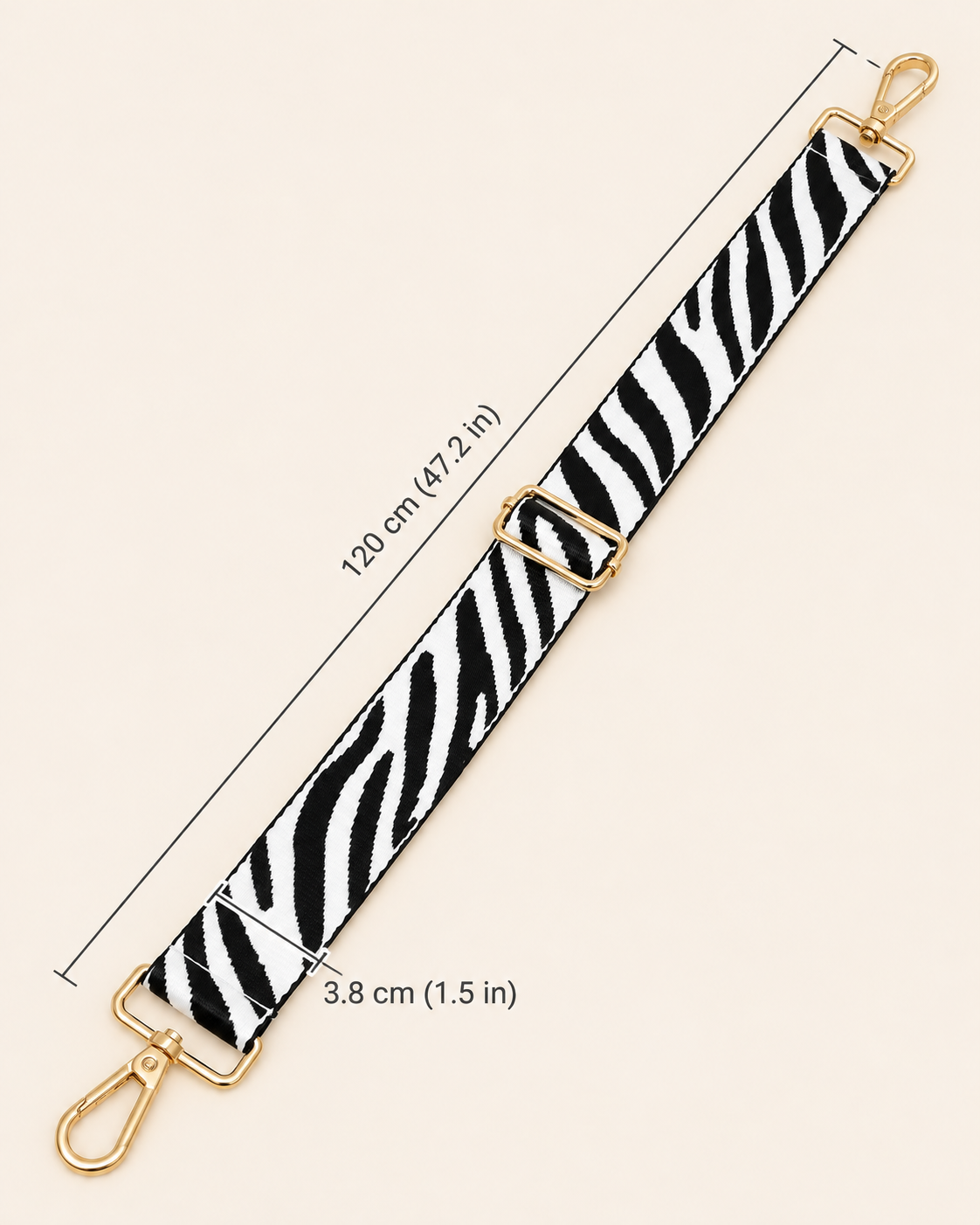 The Noir Zebra Strap