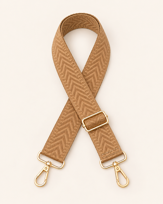 The Mocha Chevron Strap