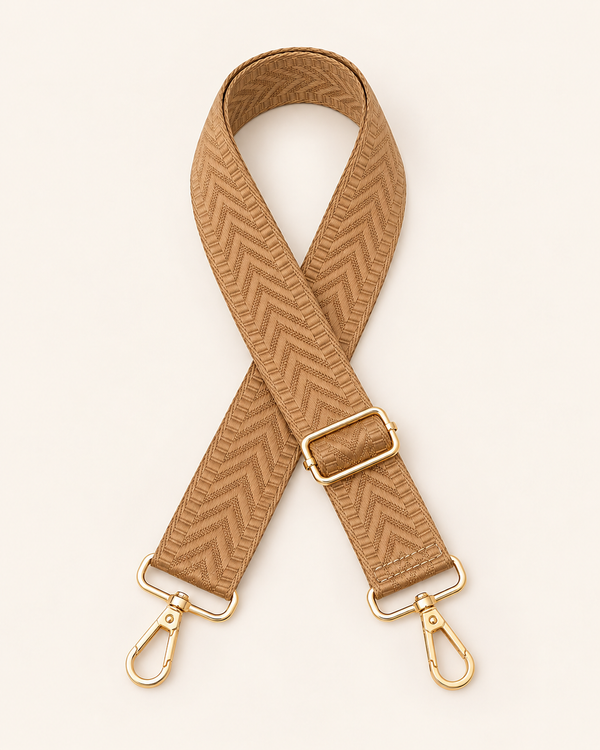 The Mocha Chevron Strap