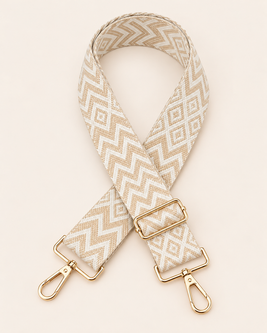 The Vanilla Chevron Strap