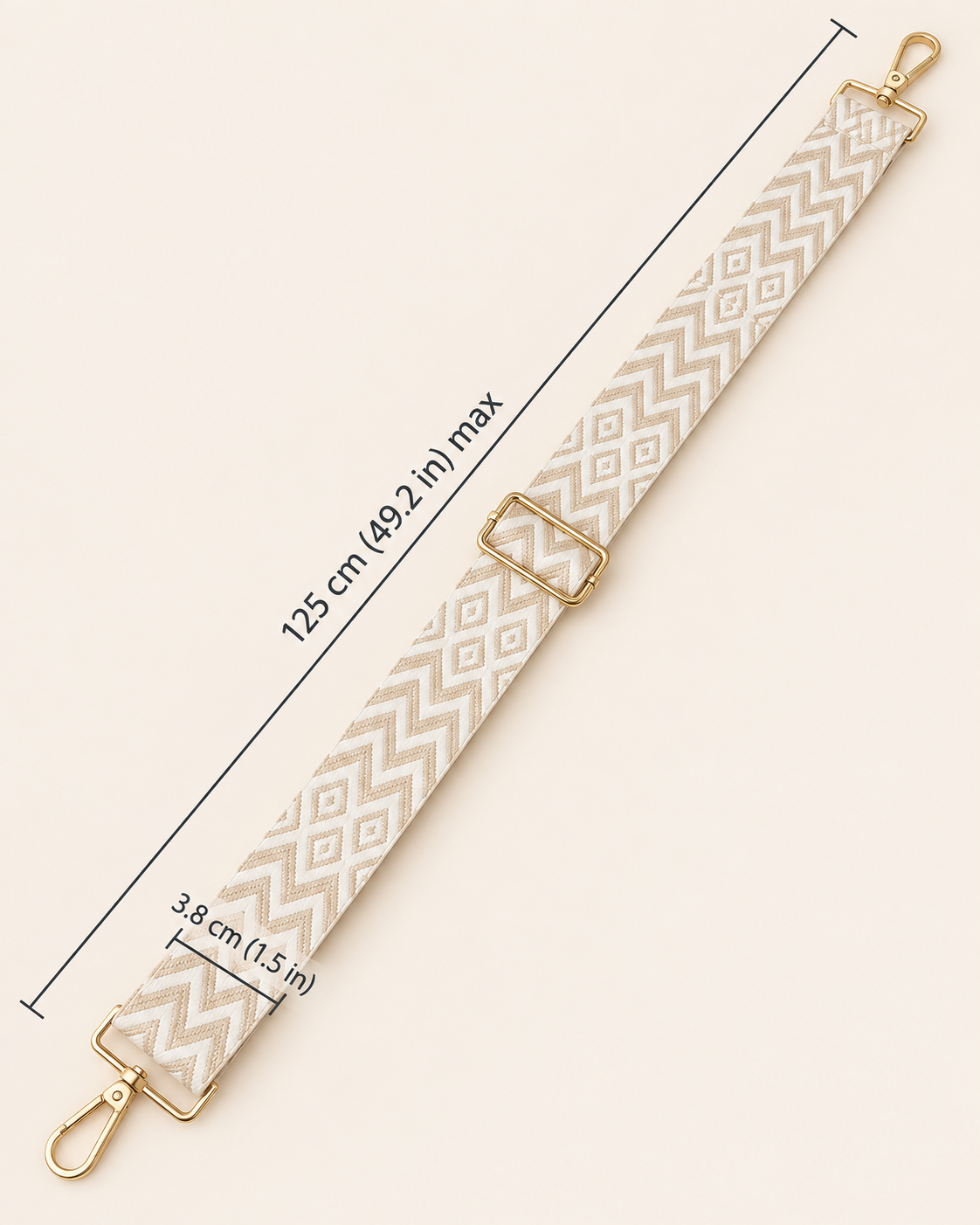 The Vanilla Chevron Strap